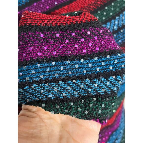 St. John Evening Sequin Stretch Knit Asymmetrical Top Size 8 Cocktail Party - Picture 12 of 12